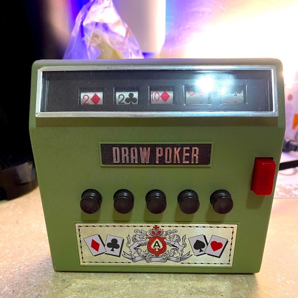 1971 Battery operated Draw Poker Machine
